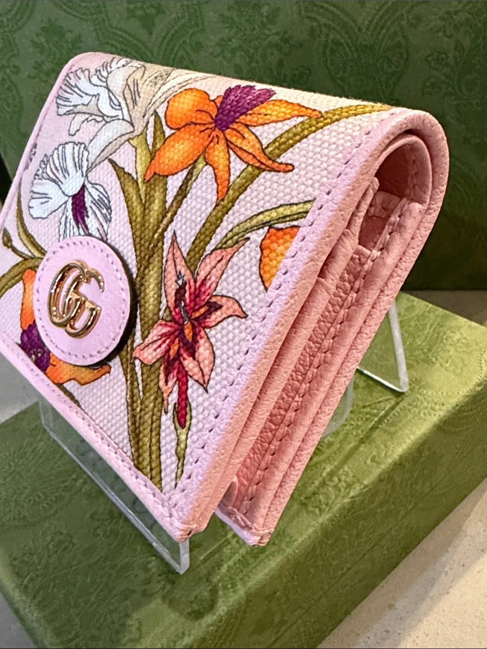 GUCCI | ✨NEW✨ GG Marmont Flora Bifold Compact Wallet - Picture 4 of 10
